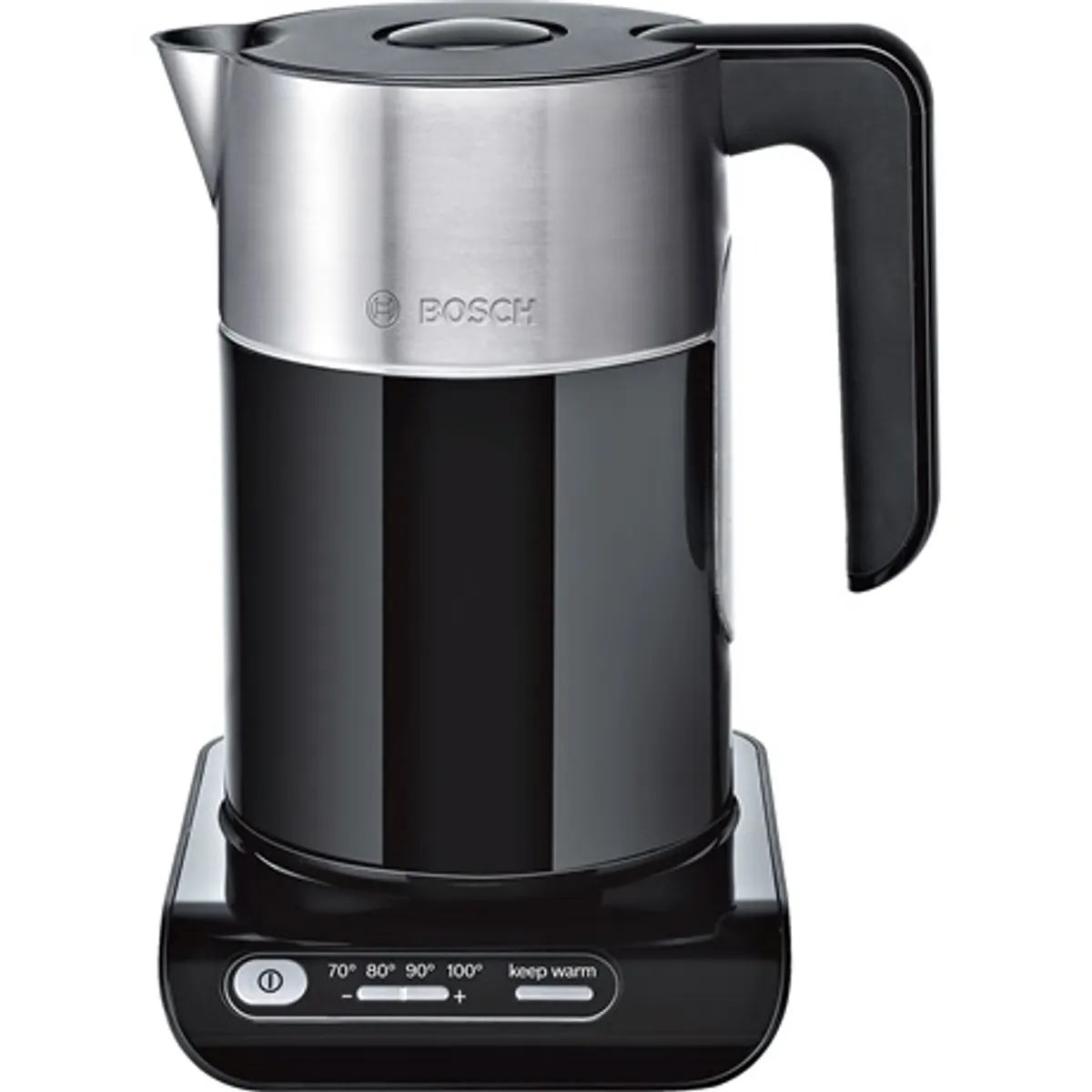 Bosch TWK8613P vízforraló Styline 1.5 L 2000-2400 W állítható 70/80/90/100 C melegentartó automata kikapcsolás fekete #1
