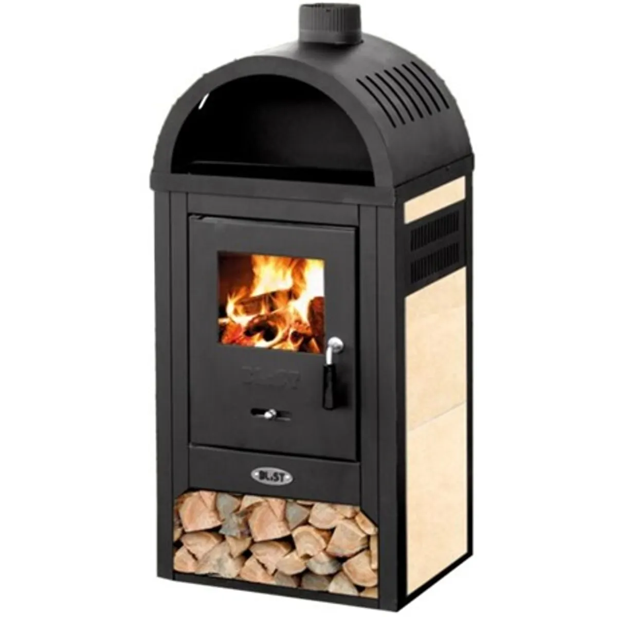 Warnex VIENNA CSEMPÉS kandalló 8,3 kW 120 mm 77,2 bézs #1