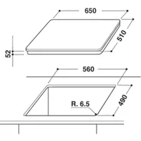 Whirlpool AKT 8130-LX Beépíthető kerámia főzőlap érintőszenzoros, digitális kijelző, 4 zóna, időzítő mind a 4-hez, gyerekzár, maradékhő jelzés, 58 cm #2