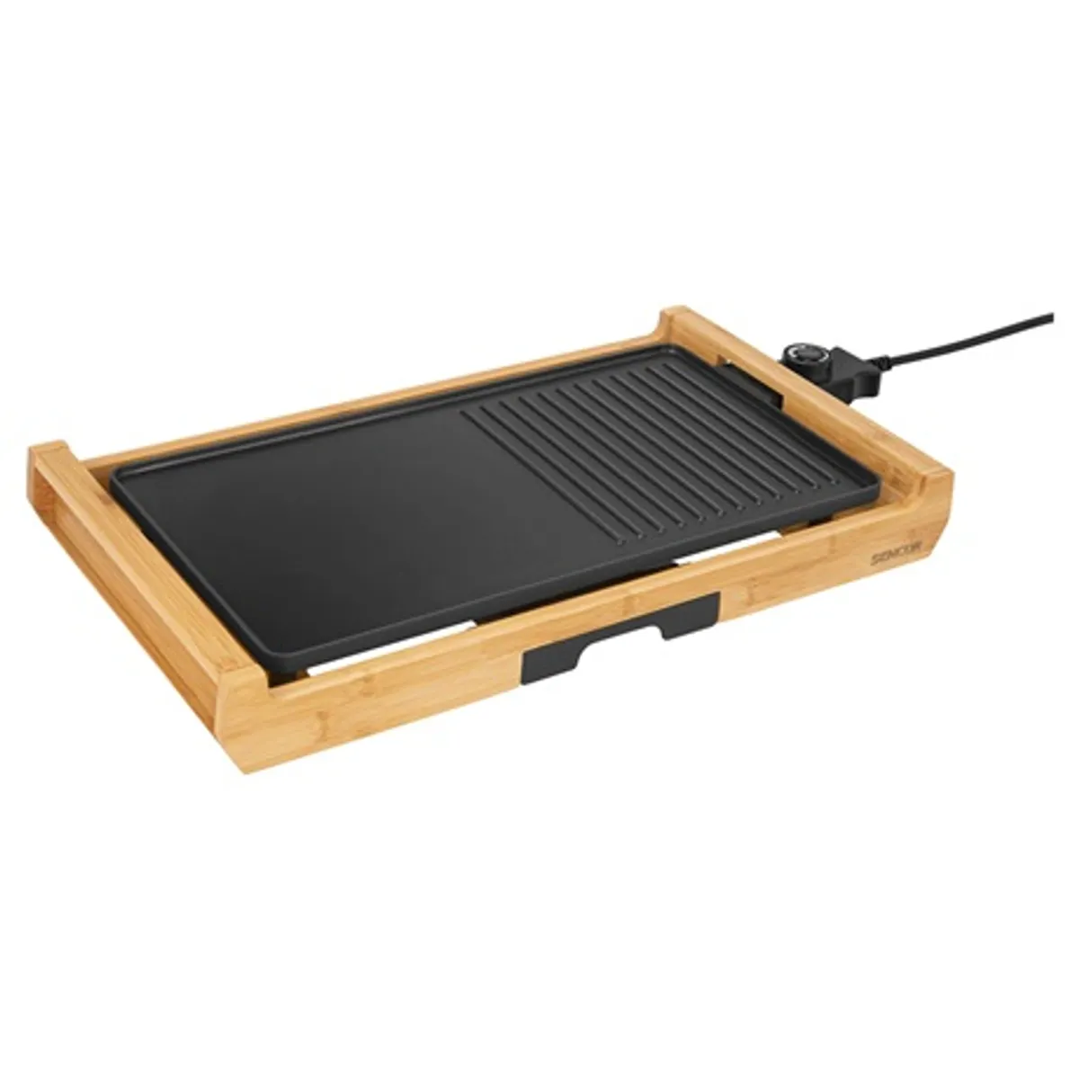 Sencor SBG 206BK grillsütő 2 az 1-ben sima és bordás sütőlap 43x23 cm állítható hőmérséklet 1800 W #9