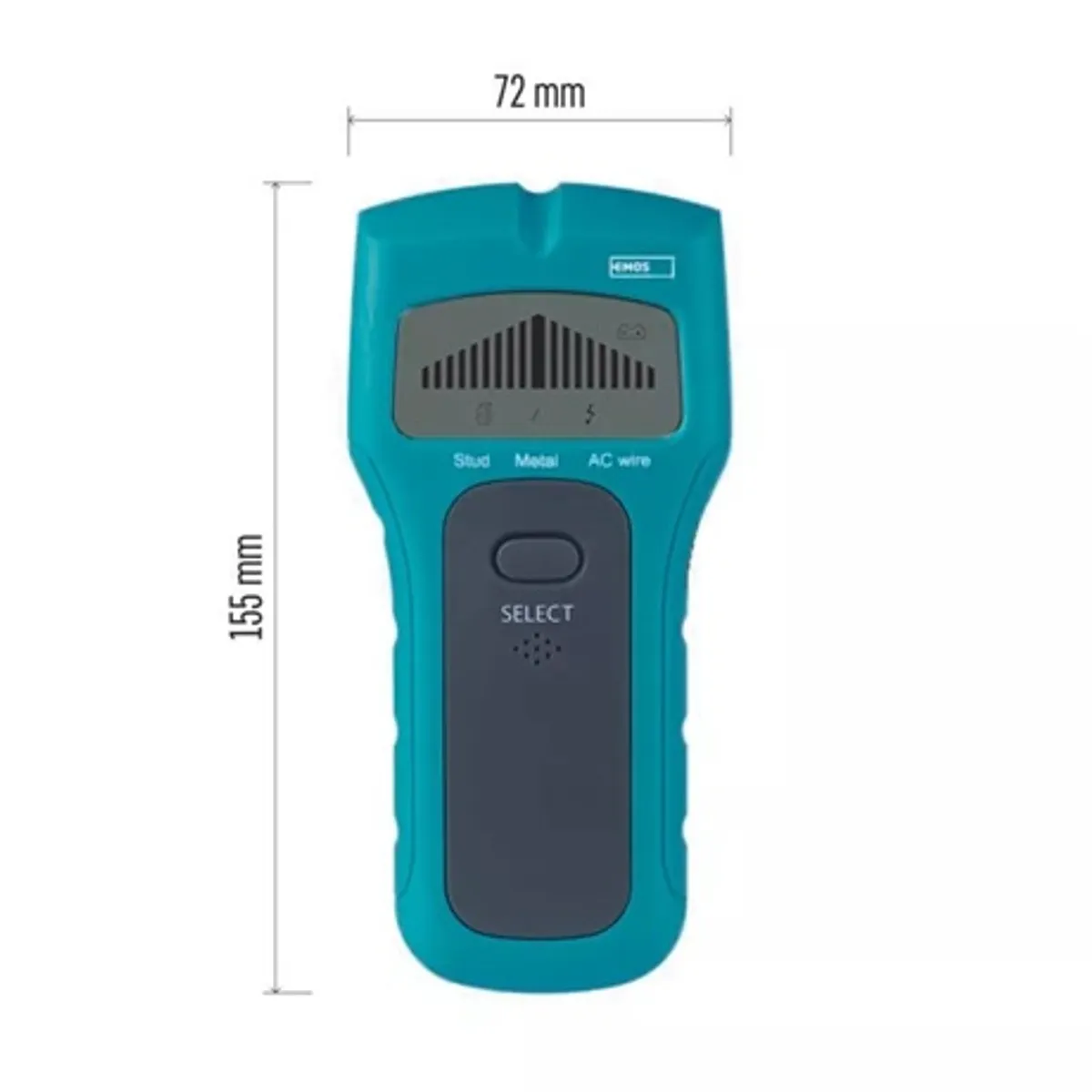 Emos M0501 multidetektor fa fém AC-vezeték optikai és akusztikus jelzés automatikus kikapcsolás 28x72x155 mm 1x9 V #7