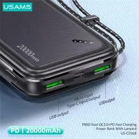 Usams 20KCD16801 powerbank 20000mAh PD 22,5W 2 USB-A 1 USB-C micro input #3