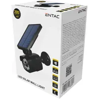 Entac ESLCAM-SMD napelemes fali lámpa kamera PIR, fekete, ABS, 4 W, IP65, 200 lm, 18650 1500mAh, 6 óra #2