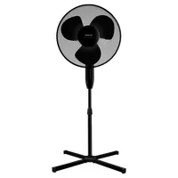 Sencor SFN4031BK álló ventilátor fekete 40 cm 3 fokozat 102 és 120 cm között 90 fokos oszcilláció fém védőráccsal #1