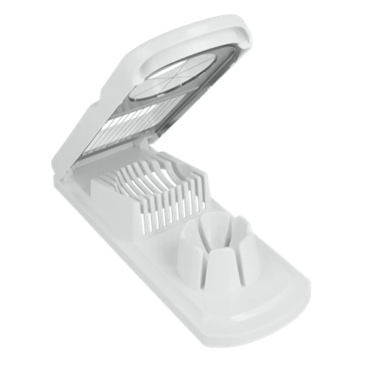Metaltex MX204510 tojásszeletelő 3 az 1-ben inox pengék fehér műanyag #1