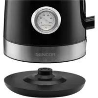 Sencor SWK1798BK vízforraló 1,7 l 2150 W beépített hőmérő rozsdamentes acél fűtőlap rejtett spirál vízszint kijelző működésjelző fedélzár #10