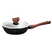 Berlinger Haus BH/1718 Mély serpenyő fedővel 24 cm 3 rétegű kőhatás bevonat turbó indukciós talp #1
