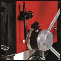 Einhell TC-BD 450 állványos fúrógép ötfokozatú fordulatszám-szabályozás 1.5-13 mm tokmány 50 mm furatmélység forgatható-dönthető munkaasztal #4