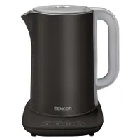Sencor SWK1592BK vízforraló 1,5 L 2150 W duplafalú rozsdamentes SUS304 LED kijelző Strix középcsatlakozó 40-100 °C #1