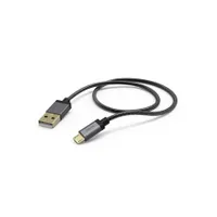 Hama 173625 "ELITE - METAL" micro USB adatkábel 1,5 m USB 2.0 antracit #1