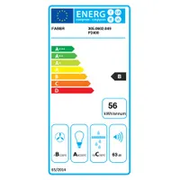 Faber INKA PLUS HCS X A52 Páraelszívó beépíthető 520 mm 230-590 m3h 3 fokozat 80-160 W 2 LED Energiaosztály B #4
