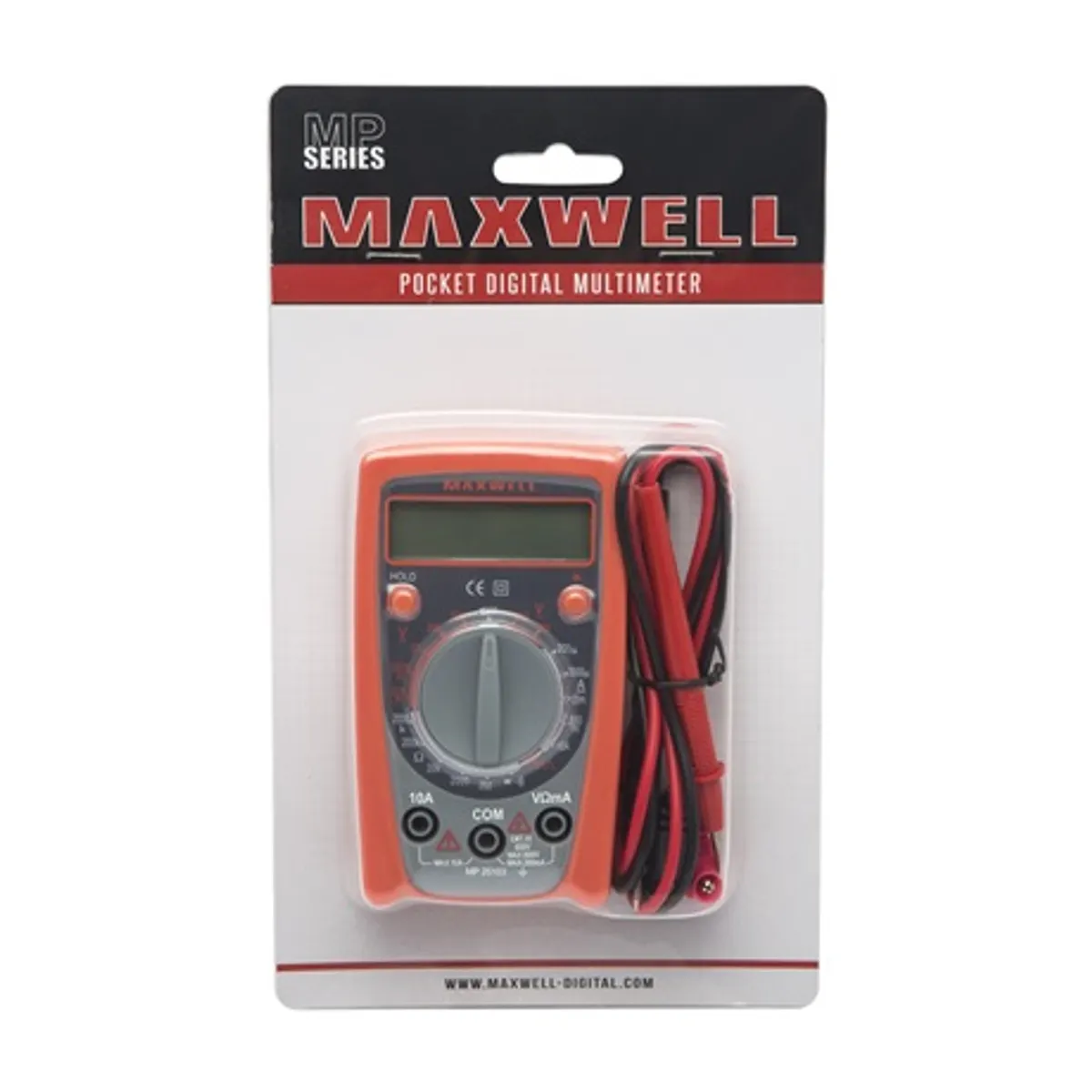 Maxwell-Digital 25103 Digitális multiméter Dióda teszt, Folytonossági teszt, Háttérvilágítás, DCV 0.1 mV-500 V, ACV 0.1-500 V, DCA 0.1 uA-10 A #3