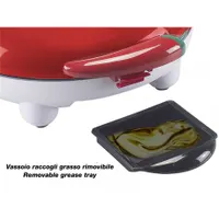 Beper P101CUD600 quesadilla sütő 23,5 cm sütőfelület, piros-fehér, tapadásmentes bevonat, hőszigetelt fogantyú, csúszásmentes lábak #4