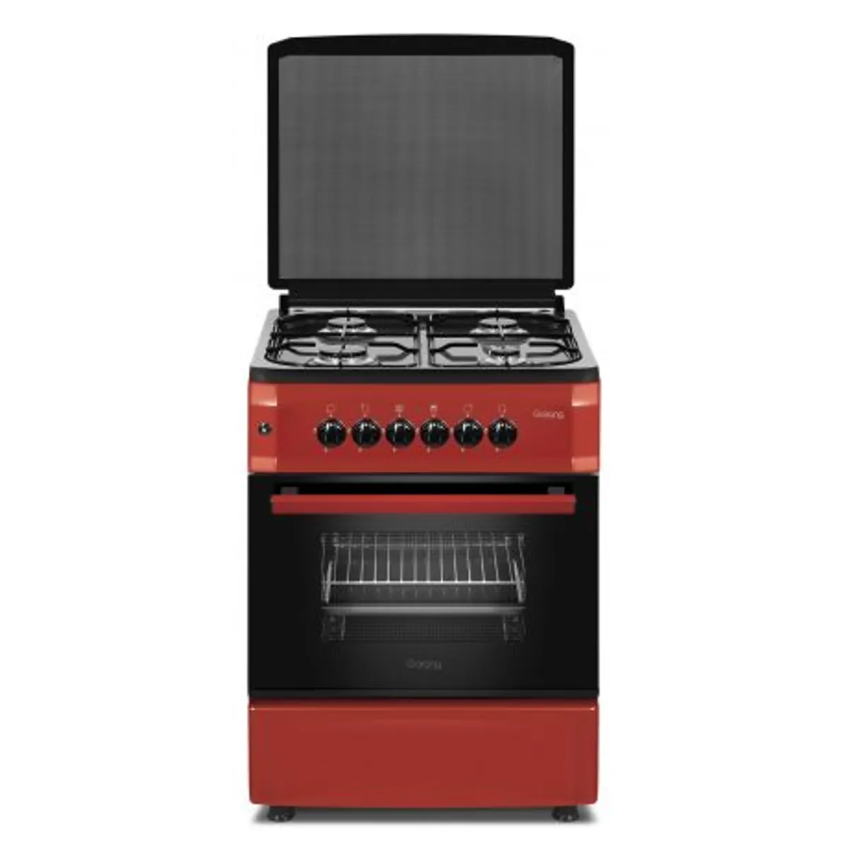 Novacook F5S40G2 R szabadonálló gáztűzhely 4 égő 44 L meggypiros #1