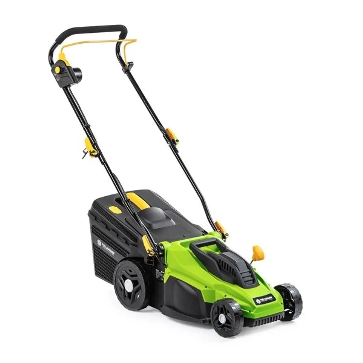 Fieldmann FZR 2033-E elektromos fűnyíró 1400 W, 33 cm, 5 fokozat, 25-70 mm, 30 L gyűjtőedény, lágyított fogantyú, összecsukható fogantyú #1
