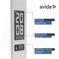Avide ABLDL-OLC-6W-WH led asztali lámpa 36 LED 6W 5000K 170 fok IP20 fekete 5V SMD2835 #4