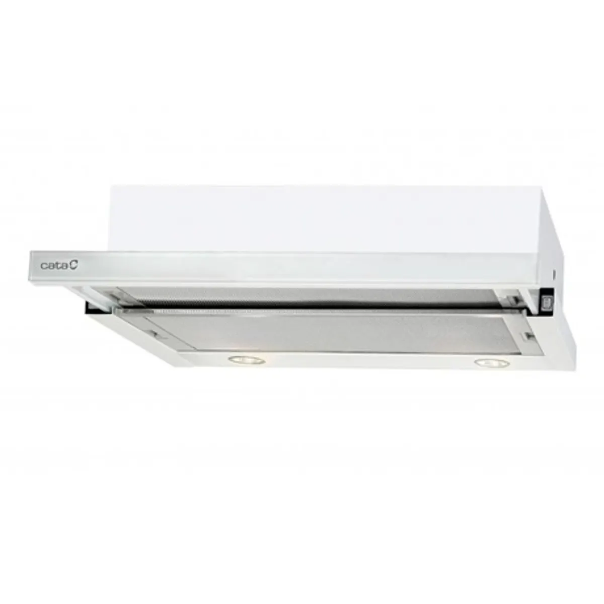 Cata TF-2003/60 LED WHITE GLASS Páraelszívó fehér üveg 60 cm led világítás 600/340 m3/h #1