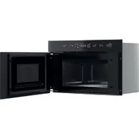 Whirlpool MBNA920B beépíthető mikrohullámú sütő fekete 22L 750W gombnyitás oldalajtó üvegajtó digitális kijelző jet start jet defrost gyermekzár #4