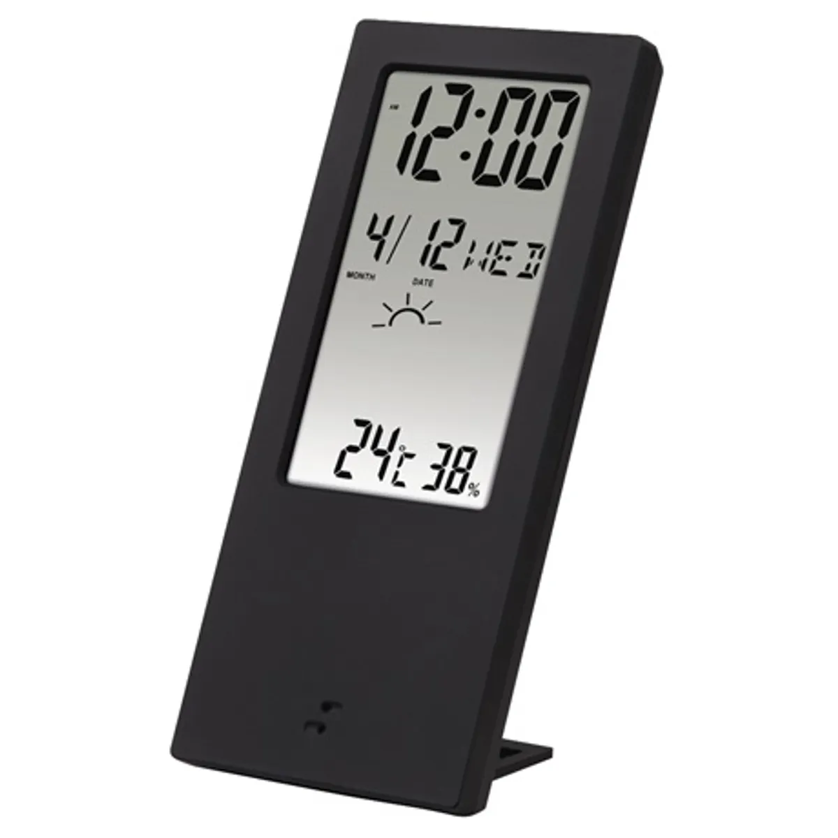 Hama 00186365 TH-140 időjárás állomás digitális óra, hőmérséklet és páratartalom mérő -40C és 50C között, fekete #1