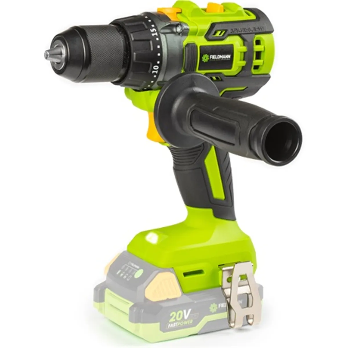 Fieldmann FDUV 70215-0 Fúró-csavarozó 20V Li-Ion 2Ah kulcs nélküli tokmány led 13mm nyomaték 60 Nm 18+3 pozíció #6