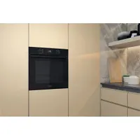 Whirlpool OMK58HU1B beépíthető elektromos sütő energiaosztály A 71 L hidrolitikus tisztítás teleszkópos sütősín digitális kijelző fekete üveg #5