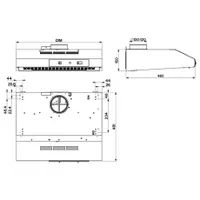 Faber 741 BASE BR A60 páraelszívó 60 cm barna elektromechanikus vezérlés 3 fokozat 135-295 m3h 56-69 dB #2