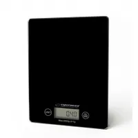 Esperanza EKS002K konyhai mérleg 5000 g, 1 g osztás, mértékegységek: g, lb, oz, kg, tara funkció, túlterhelés jelző, CR2032