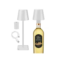 Beper P201UTP112 asztali lámpa érintőkapcsolóval, USB töltéssel, vízálló, beltér és kültér használat, 2W, barna #2