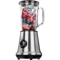 MPM MBL-15M turmixgép 2 az 1-ben inox 450W 1 L kancsó jégtörő funkció rozsdamentes acél kések smoothie adapter 2 db 600 ml BPA mentes sportpalack #2
