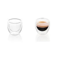 Eta 418193000 eszpresszó pohár 2db 80 ml duplafalú boroszilikát üveg mosogatógépben mosható #1