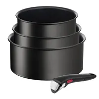 Tefal L7639102 Ingenio Unlimited 4 db-os edénykészlet - alumínium, Titán bevonat, 16 cm, 18 cm, 20 cm, levehető fogantyú, minden főzőlaphoz #1