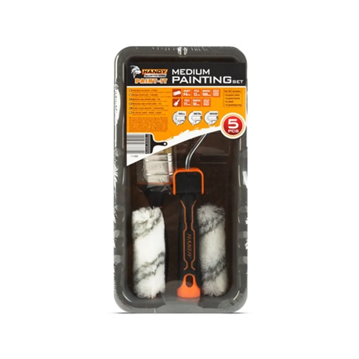 Handy 11180C közepes festő szett 5 db 2 festőhenger 1 ecset tálca 315x160 mm #6