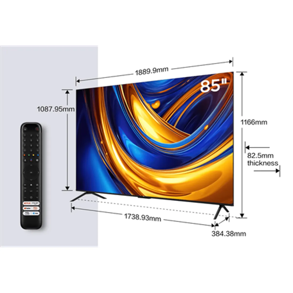 Tcl 85P655 UHD Google Smart TV 85" LED 4K HDR Dolby Vision HDR10 #2
