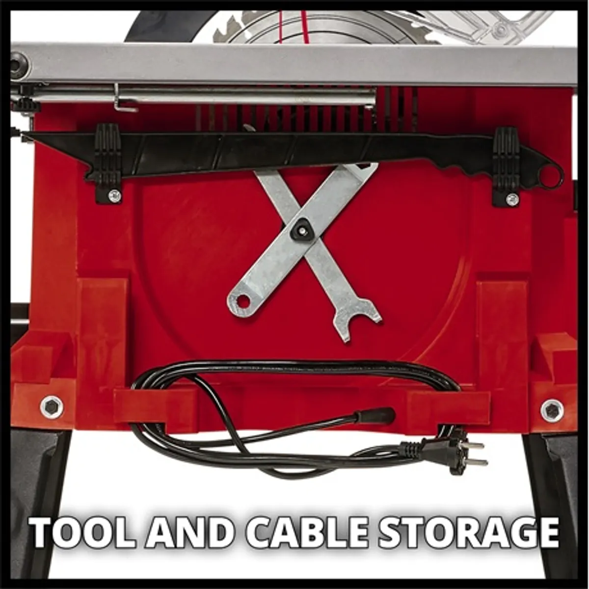 Einhell TC-TS 2225 U Asztali körfűrész 254 mm fűrészlap, 1800 W, lágyindítás, 0-45° dőlés, 55-80 mm #4
