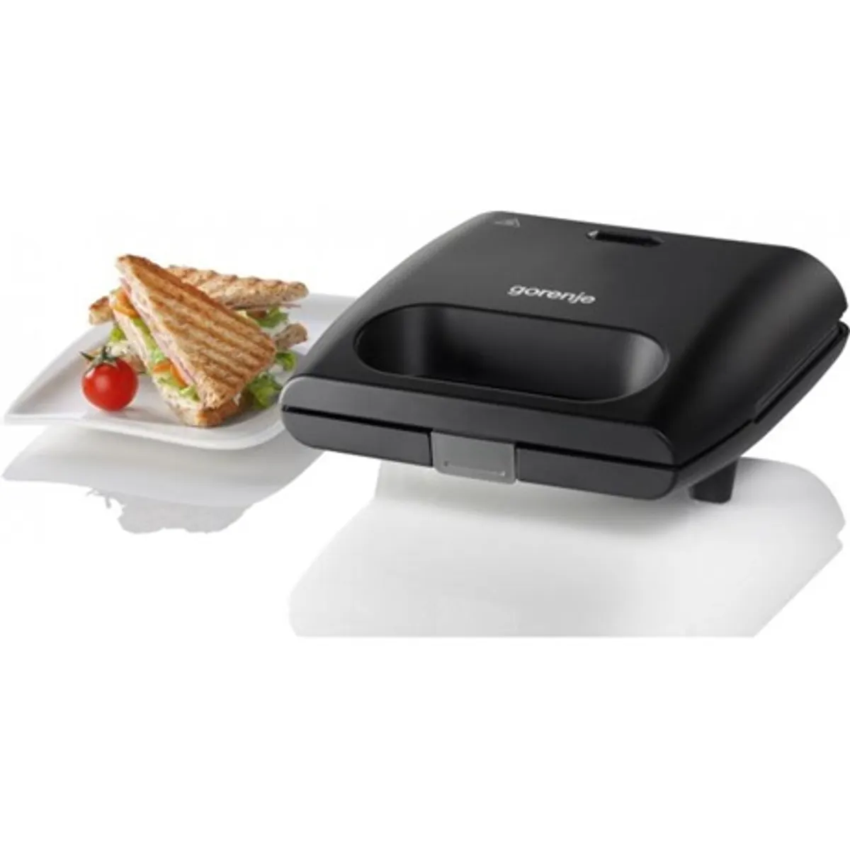 Gorenje SM701GCB Szendvicssütő 700 W alumínium sütőlap 20x10 cm, tapadásmentes, hőmérséklet kijelző, függőleges tárolás, lezárható sütési pozíció #1