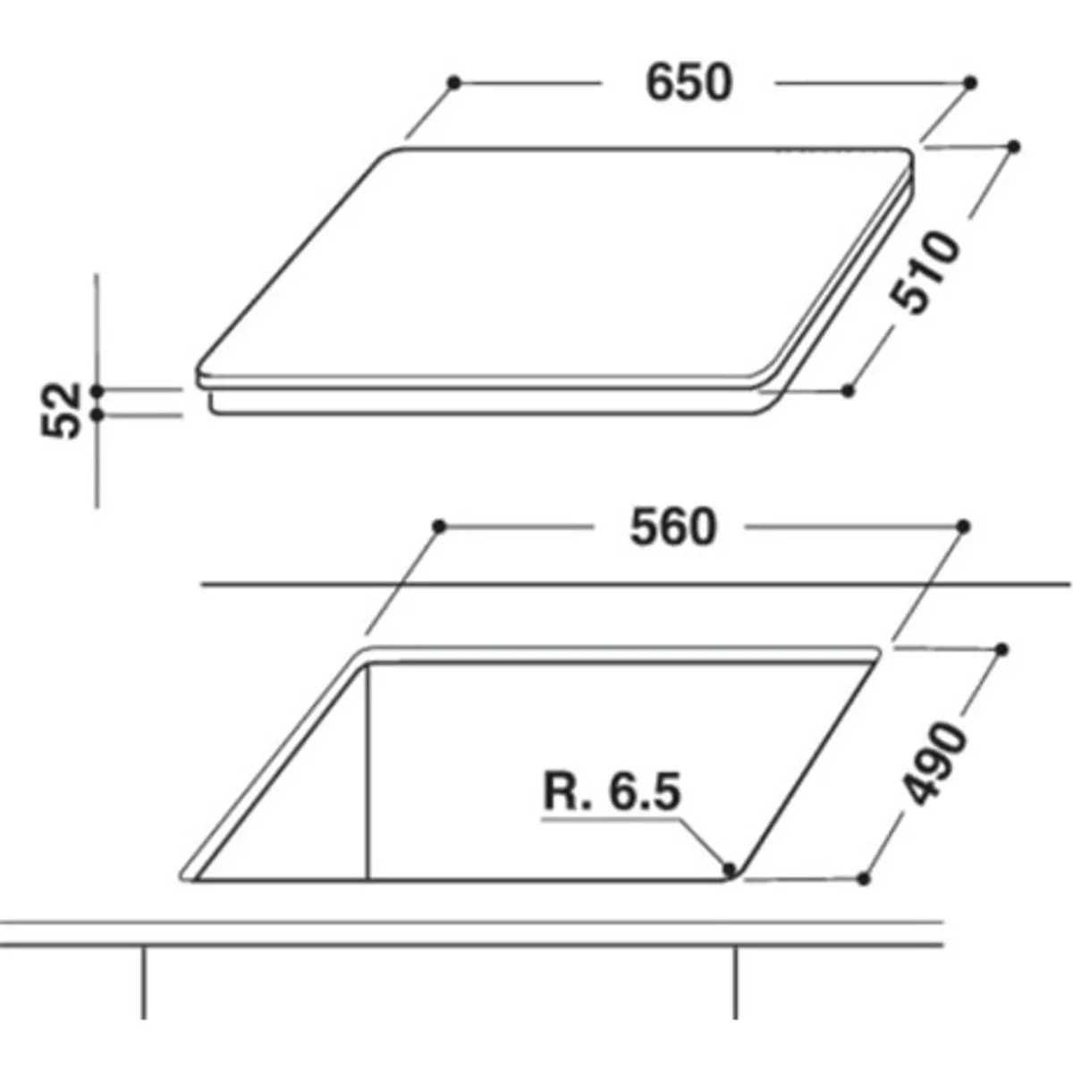 Whirlpool AKT 8130-LX Beépíthető kerámia főzőlap érintőszenzoros, digitális kijelző, 4 zóna, időzítő mind a 4-hez, gyerekzár, maradékhő jelzés, 58 cm #2