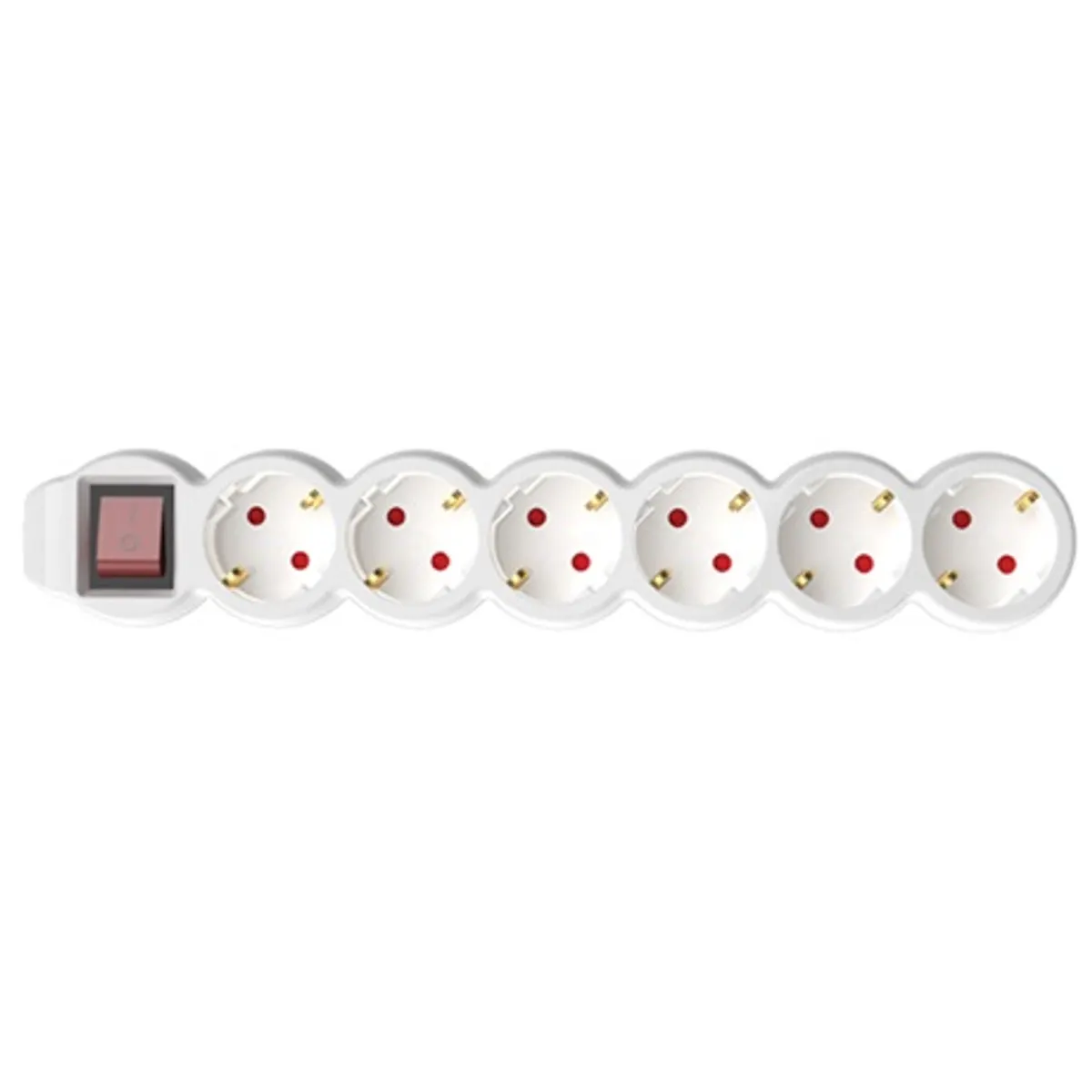 Home by Somogyi NV 6K-3/WH/1,5 6-os elosztó kapcsolóval 3 m 3x1,5 mm2 fehér #1