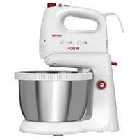 MPM MMR-21Z tálas mixer rozsdamentes acél forgótál 3,5 L 5 fokozatú TURBO habverő horoggyúró tésztakeverő kioldó gomb biztonsági rendszer 400W #4