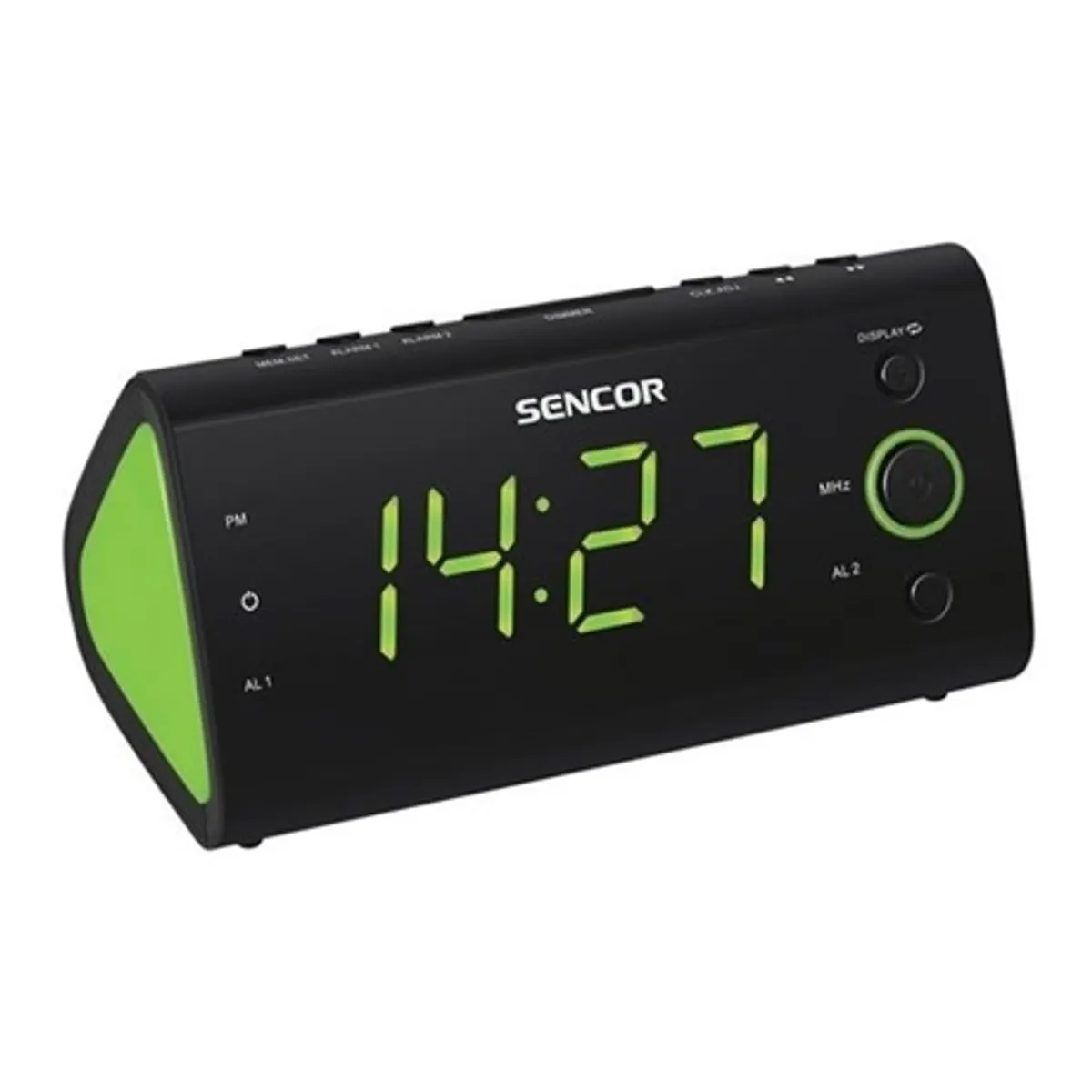 Sencor SRC 170GN ébresztőórás rádió PLL FM LED kijelző duál ébresztés #1