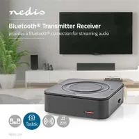 Nedis BTTC200BK Bluetooth adóvevő AptX Low Latency Toslink AUX beépített akkumulátor 450 mAh 22 óra lejátszás #2