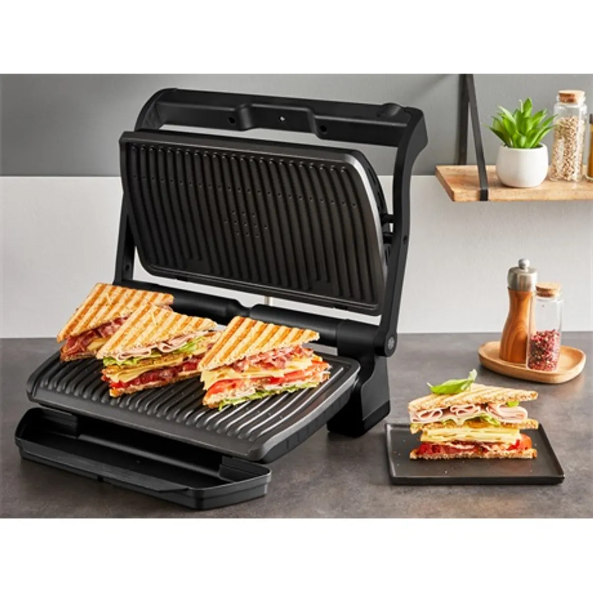 Tefal GC727810 OptiGrill XL grillfelület 800 cm2, 2000 W, 9 program, nem tapadós bevonat, mosogatógépben mosható részek #6