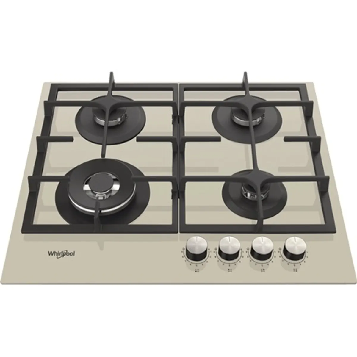 Whirlpool GOFL 629/S Beépíthető gázfőzőlap 60 cm, 4 égő, WOK égő, automata szikragyújtás, öntöttvas edénytartók, keret nélküli #1