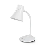 Esperanza ELD111W Polaris asztali lámpa E27 12W fehér hajlékony kar stabil talp #1