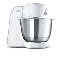 Bosch MUM58231 konyhai robotgép fehér-ezüst 1000W 3D bolygómozgás 3,9 l nemesacél tál szeletelő reszelő húsdaráló turmixkehely tartozéktároló táska #4