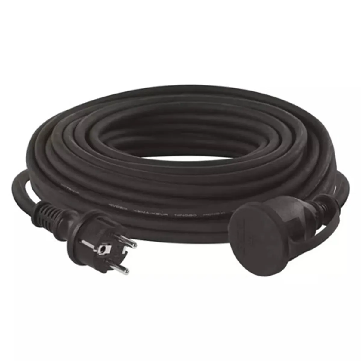 Emos P01820 hosszabbító 20 m 1 aljzat IP44 230V 16A 3x1,5mm2 gumikábellel fekete #2