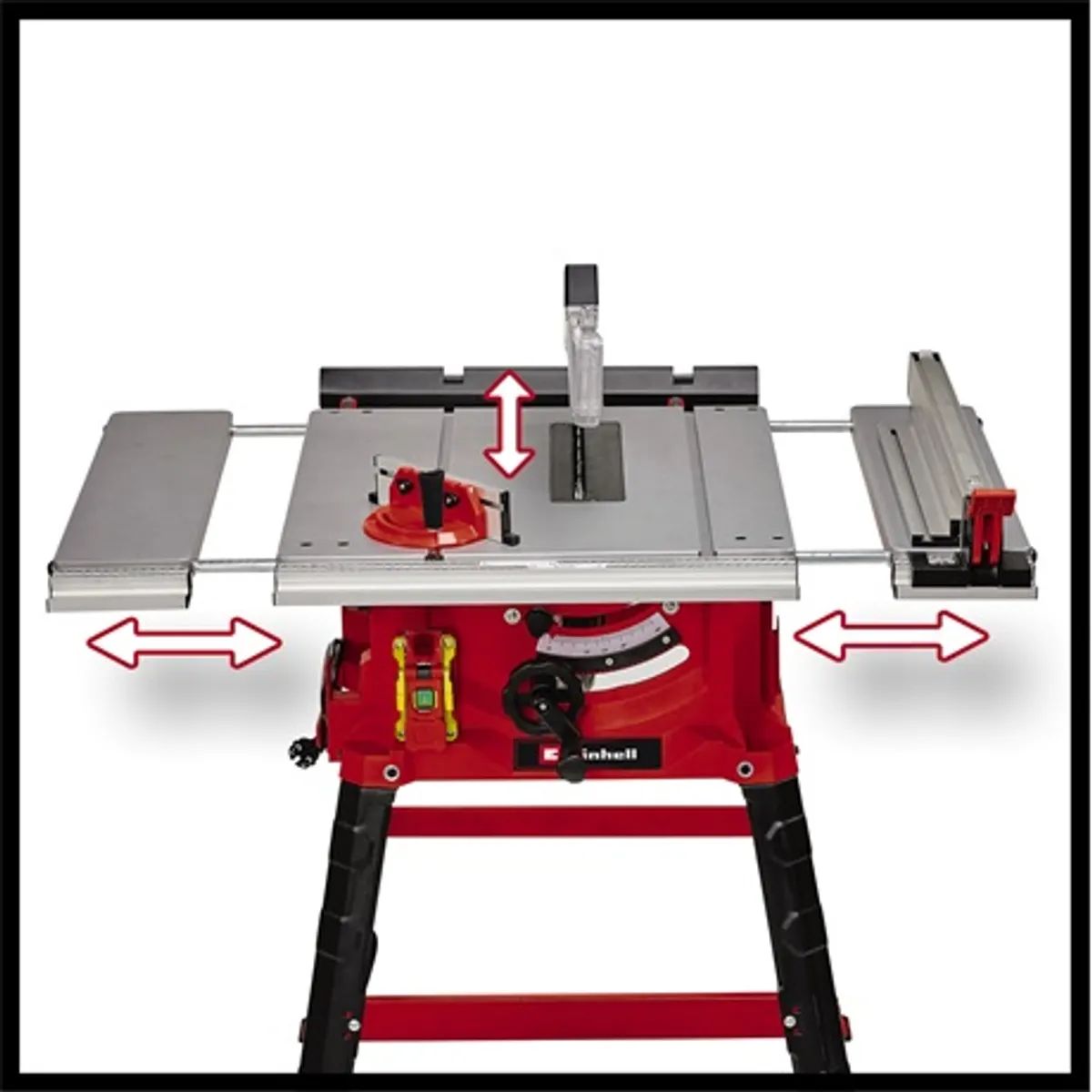 Einhell TC-TS 2225 U Asztali körfűrész 254 mm fűrészlap, 1800 W, lágyindítás, 0-45° dőlés, 55-80 mm #2