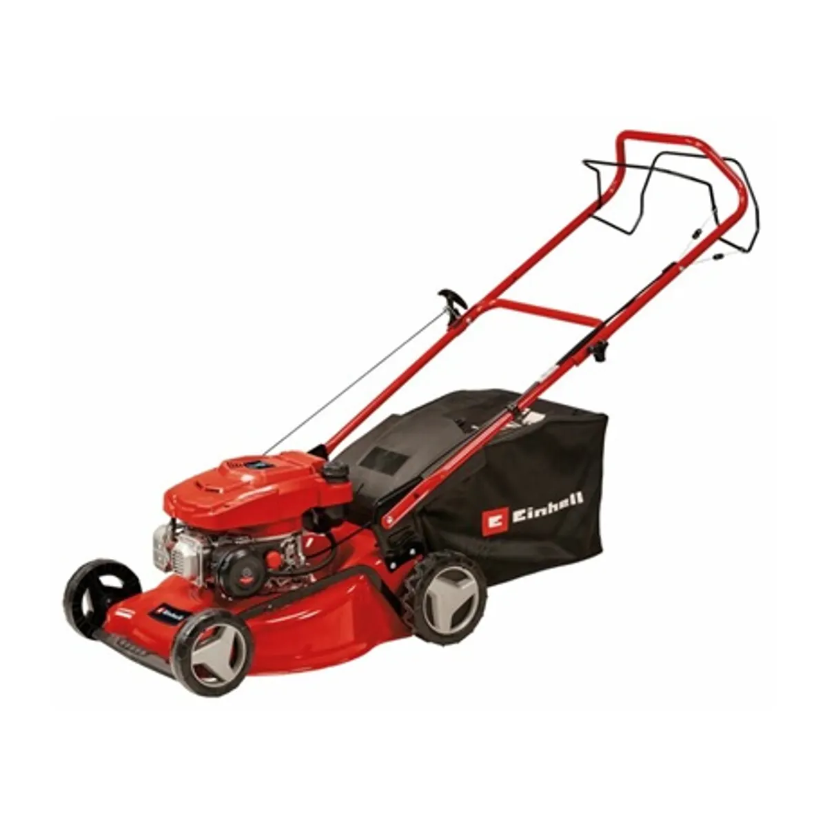 Einhell GC-PM 46/5 S benzines fűnyíró 46 cm vágás 65 l gyűjtő, 132 cm³, 2000 W, 9 fokozatú központi magasságállítás, hátsókerék-hajtás kikapcsolható #1