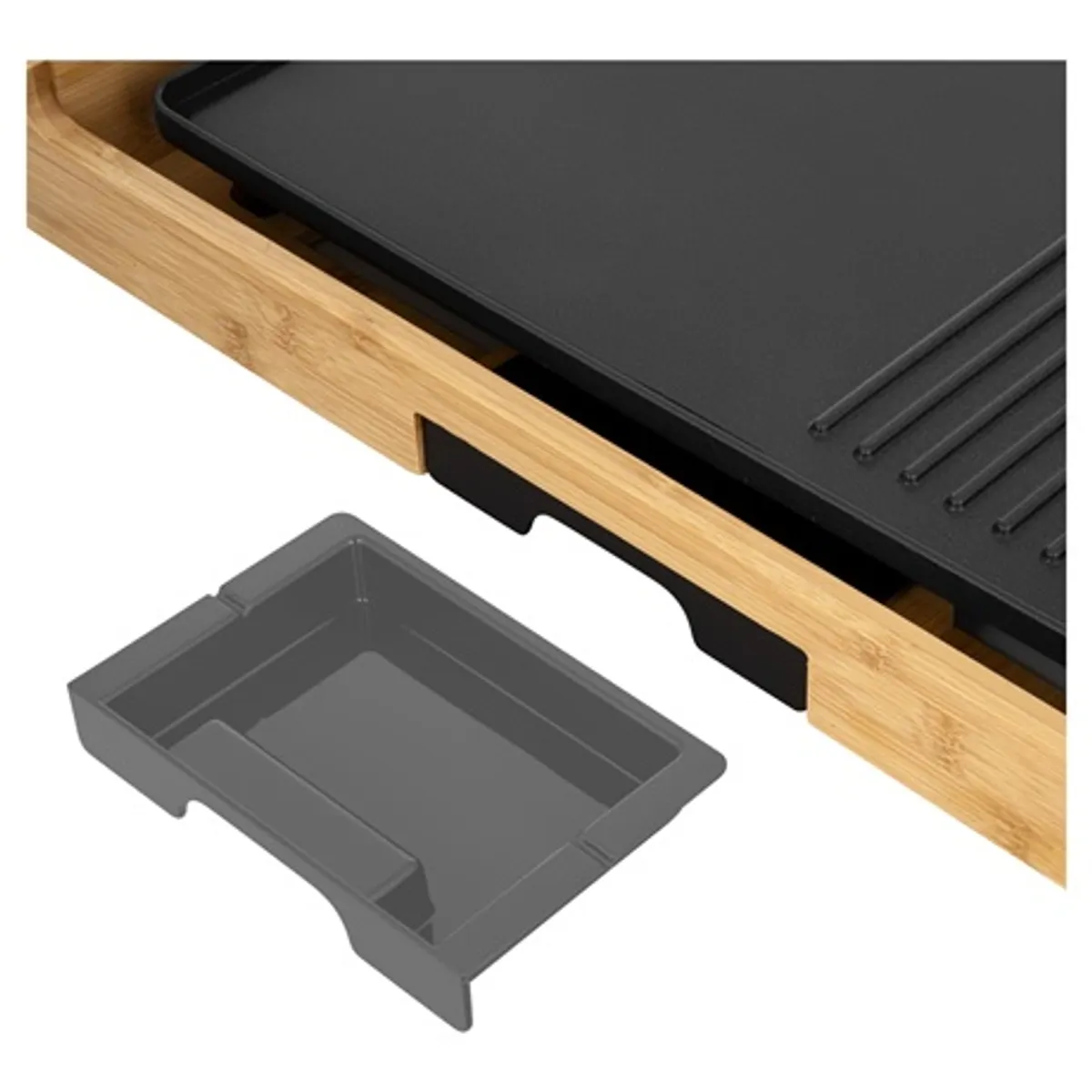 Sencor SBG 206BK grillsütő 2 az 1-ben sima és bordás sütőlap 43x23 cm állítható hőmérséklet 1800 W #3