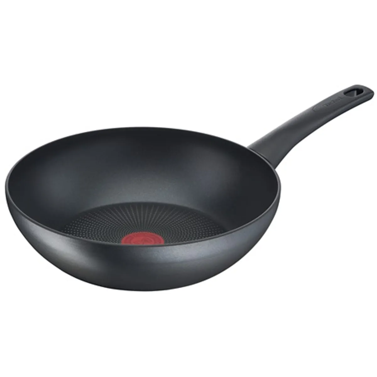 Tefal G2701972 Wok serpenyő 28 cm - alumínium, szürke, tapadásmentes bevonat, indukciós-kompatibilis, sütőben 175 fokig, fix fogantyú #1