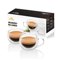 Eta 518091010 Lungo pohár duplafalú 2x160 ml mosogatógépben tisztítható boroszilikát üveg #2